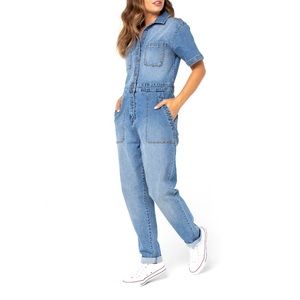 🛑SOLD🛑 Vintage Stretch Denim Boiler Suit Medium Wash